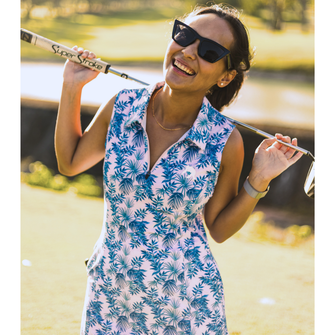 Leafy Lavender Ultra-Stretch Golf Dress