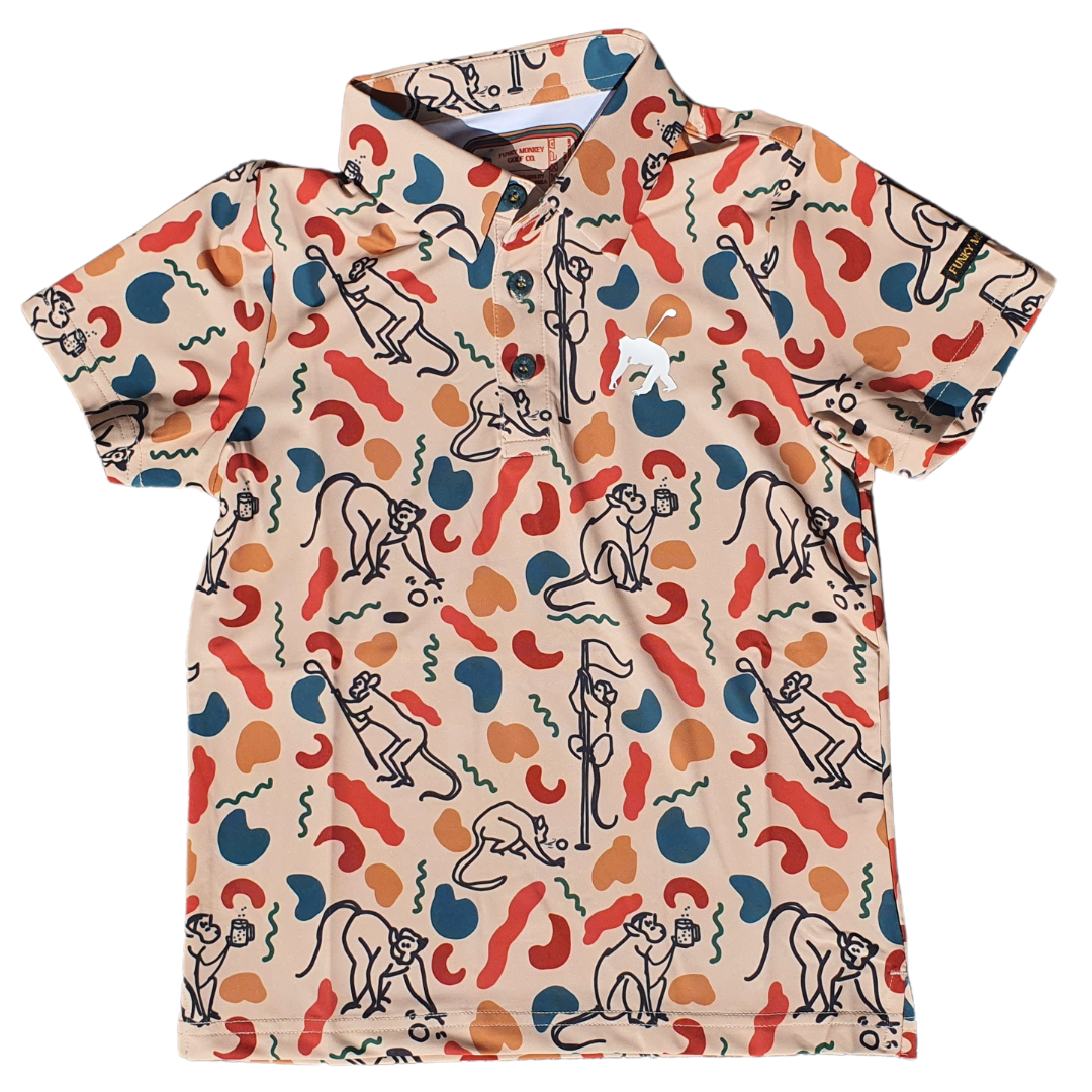 Sand Monkeys Men's Ultra-Stretch Golf Polo