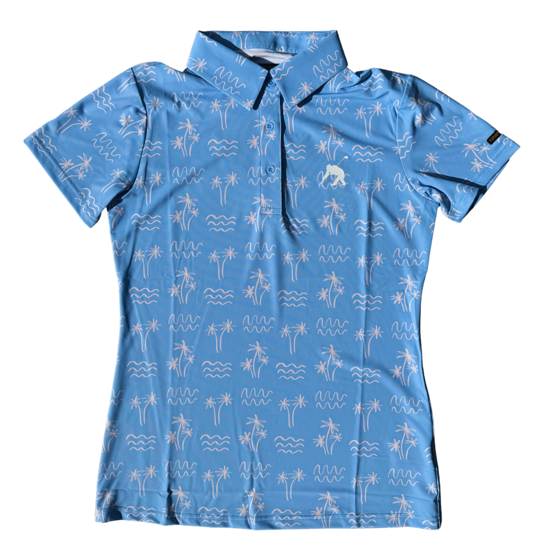 Palm Trees & Freedom Women's Ultra-Stretch Golf Polo