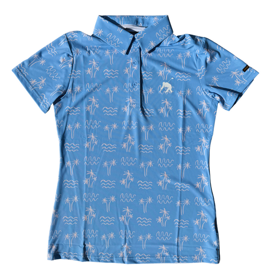 Palm Trees & Freedom Women's Ultra-Stretch Golf Polo