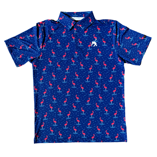 Flamingo Par-Tee Men's Ultra-Stretch Golf Polo