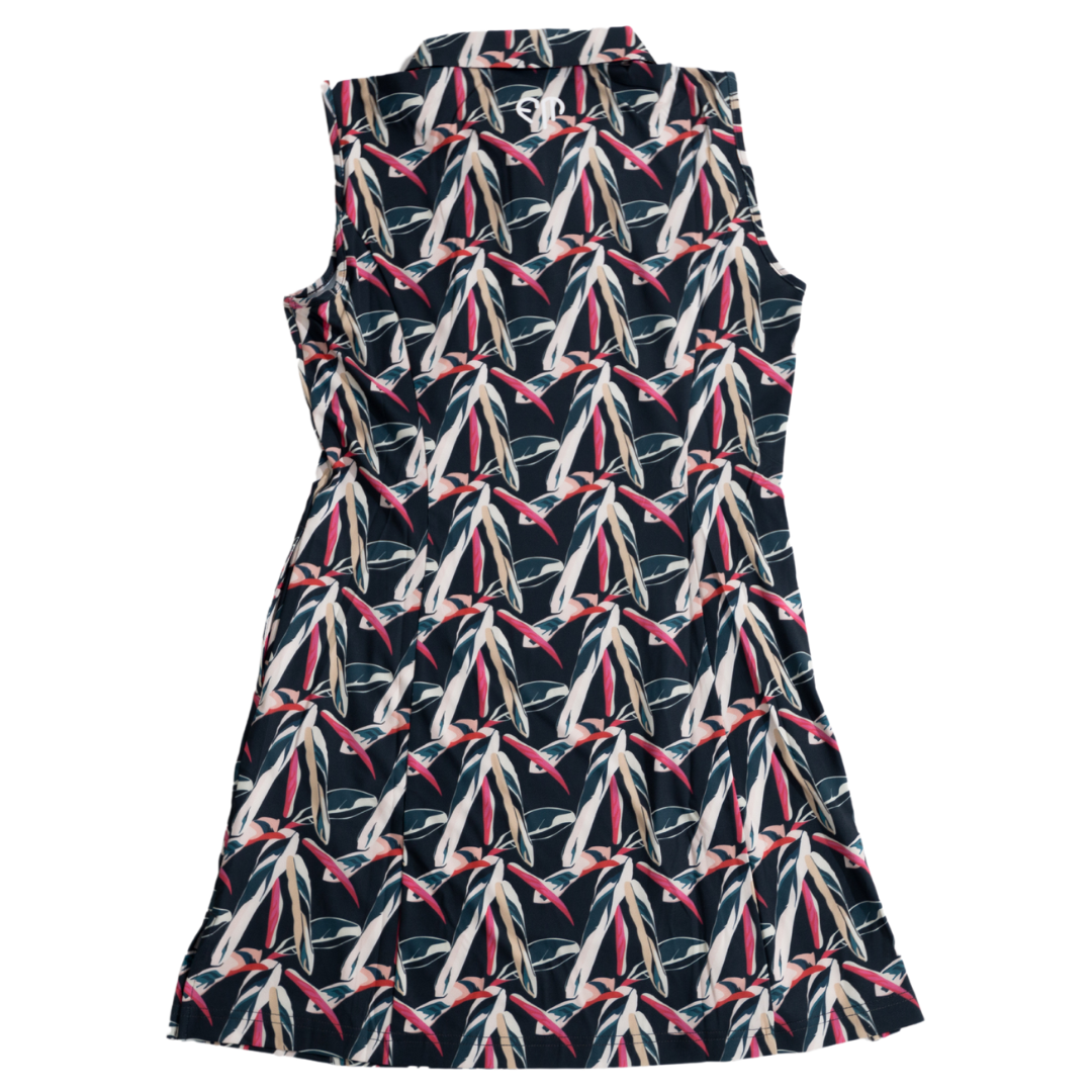 Midnight Leaf Ultra-Stretch Golf Dress