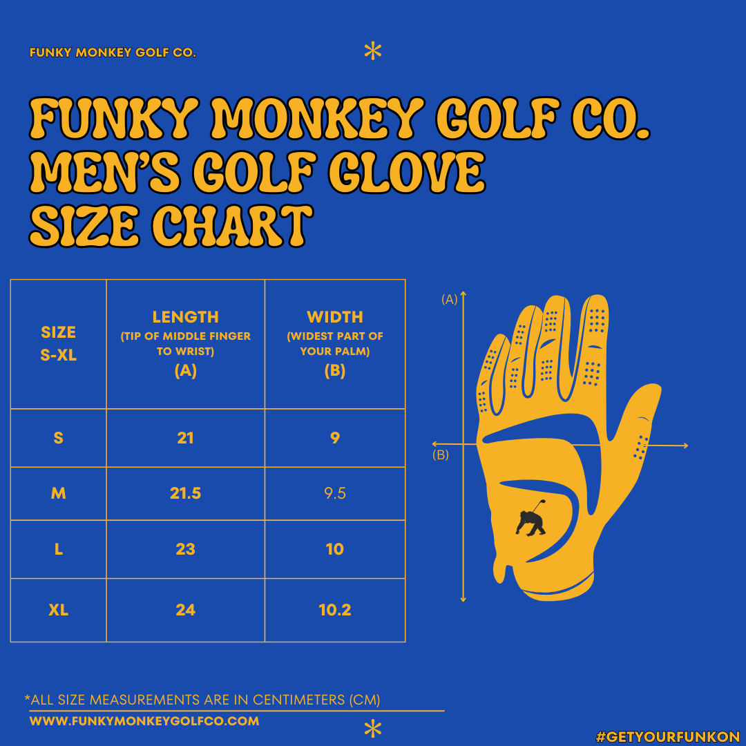 Men's Electric Funky Fusion Golf Glove (AAA Cabretta Leather)