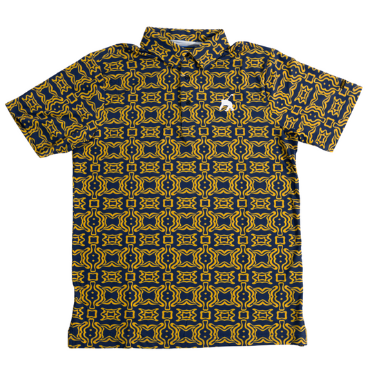 Golden Blues Ultra-Stretch Golf Polo