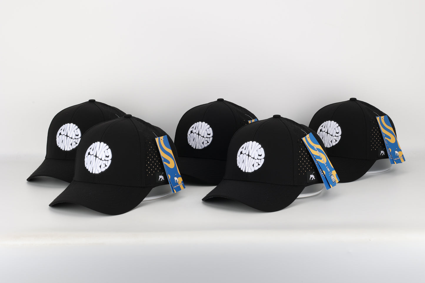 "Funky Monkey" Premium Snapback Cap (Jet Black)