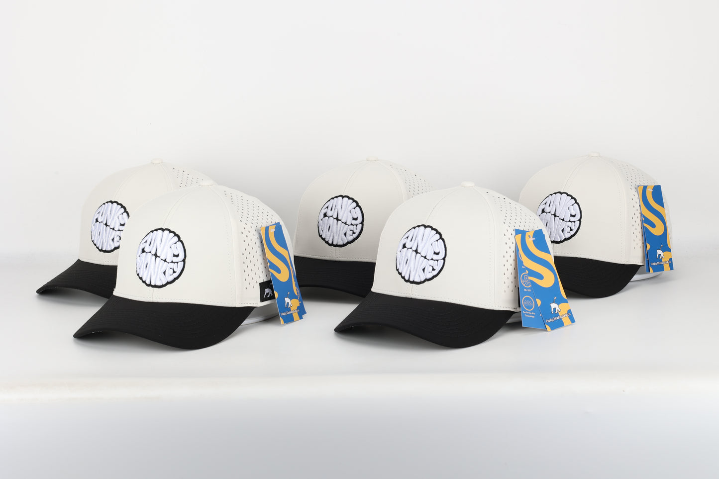 "Funky Monkey" Premium Snapback Cap (Sandy White)