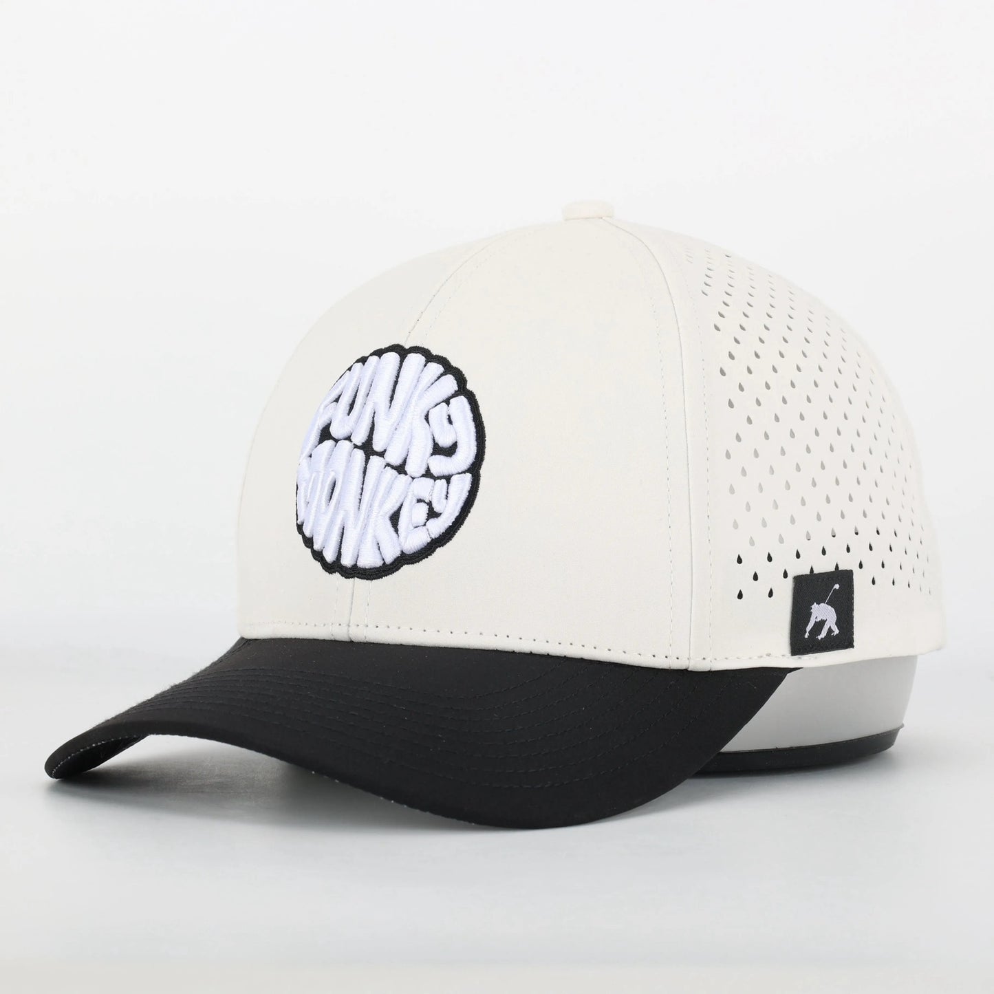 "Funky Monkey" Premium Snapback Cap (Sandy White)