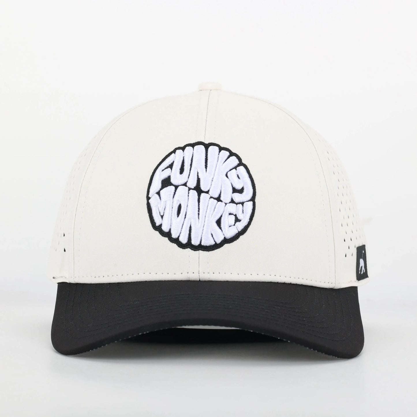 "Funky Monkey" Premium Snapback Cap (Sandy White)